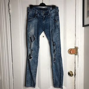 Zara distressed jeans